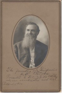 D. D. Palmer autographed photograph to John LaValley, 1910