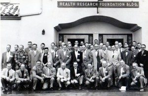 HRF members, faculty and alums in front of 63rd St. campus